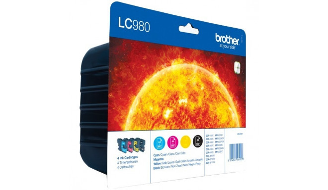 "Brother Tinte LC-980 Value Pack (BK/C/M/Y)"
