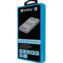 Wireless Powerbank Sandberg 10000mAh QC3.0 1xUSB-A 1xUSB-C Grey