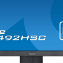61cm/24'' (1920x1080) Iiyama XUB2492HSC-B5 16:9 4ms IPS HDMI DisplayPort USB VESA Pivot Speaker Full