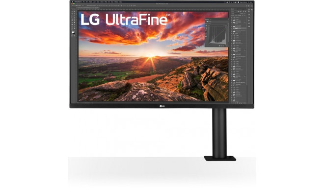 LG monitor 32" 3840x2160 UltraFine Ergo 32UN880P-B 16:9 5ms IPS 2xHDMI DisplayPort USB-C VESA Pivot