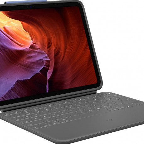 "Logitech Rugged Folio - Tastatur und Foliohülle iPad 10. Generation graphite QWERTZ DE"