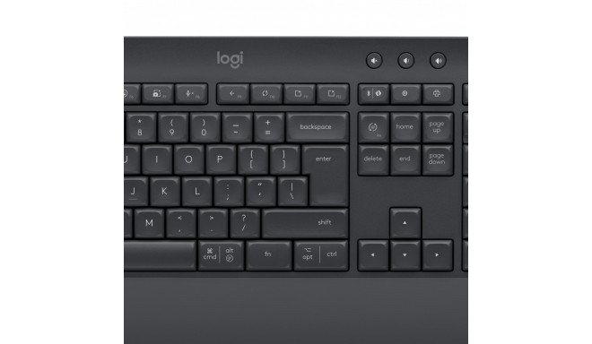 "Logitech MK650 Advanced - Tastatur-und-Maus-Set - kabellos - 2,4 GHz - Graphite QWERTZ DE"