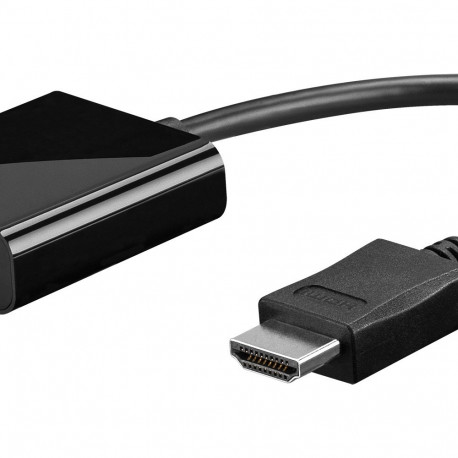 Goobay HDMI > VGA (ST-BU) adapter koos 3,5mm helikaabliga, must
