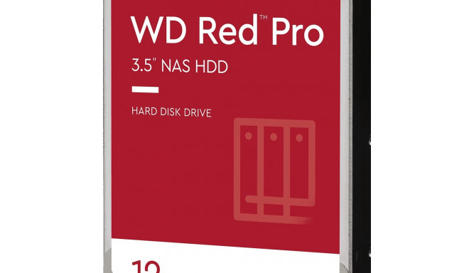 Western Digital HDD 12TB WD121KFBX Red Pro NAS 7200rpm 256MB
