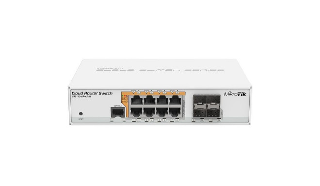 "8P+4 MikroTik CRS112-8P-4S-IN PoE+ M RM"