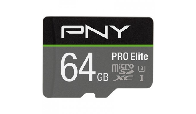 "CARD 64GB PNY PRO Elite MicroXC 100MB/s +Adapter"