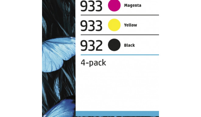 "HP 5LB 932 Black 933 CMY Original Ink Cartridge 4-Pack"
