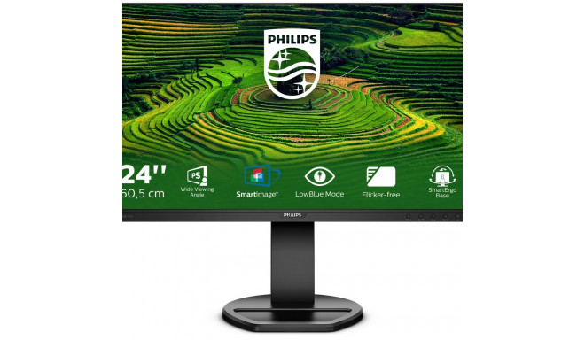 Philips monitor 24" 1920x1080 B-Line 241B8QJEB 16:9 5ms HDMI DVI VGA DisplayPort VESA Pivot Speaker