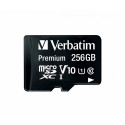 Verbatim mälukaart microSDXC 256GB Class10 UHS1 Premium 90MB/s + adapter