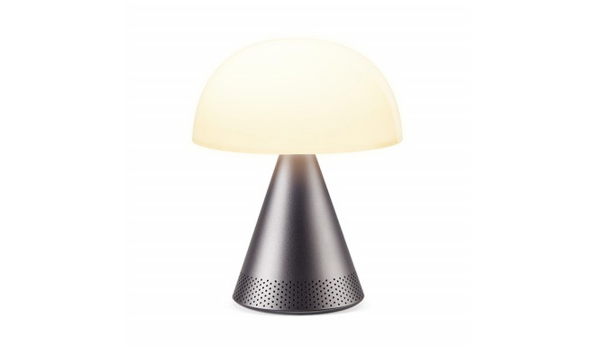 Lauavalgusti Lexon Mina L Gunmetal (tumehall) - 5W bluetooth-kõlar, aku kuni 24h, 7 värviga LED lamp