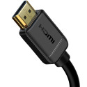 Baseus 2x HDMI 2.0 4K 30Hz Cable, 3D, HDR, 18Gbps, 8m (black)