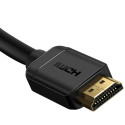 Baseus 2x HDMI 2.0 4K 30Hz Cable, 3D, HDR, 18Gbps, 8m (black)