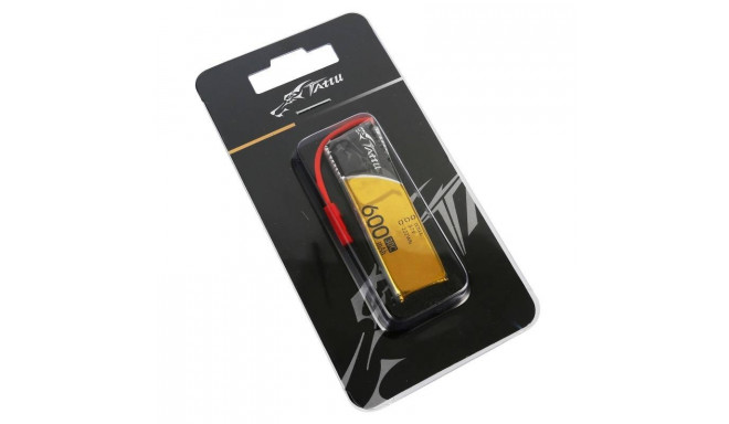 Batterie Lipo TATTU 600mAh 3.7V 30C 1S1P Avec Prise JST Pour Drone