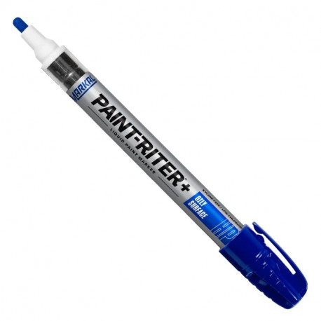 Markal Pro-Line HP liquid paint marker – 3 mm tip, blue, xylene-free, durable metal barrel, industri