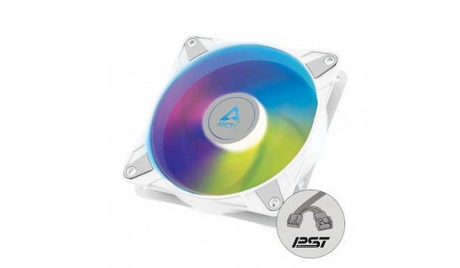 Корпусный вентилятор ARCTIC P14 с ШИМ PST A-RGB, 4-pin разъем, 140 мм, белый