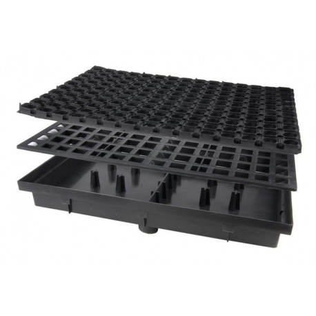 DOORMAT PLASTIC WITH RUBBER 60X40