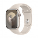 Apple Watch Series 9 GPS 45mm Starlight Aluminium Case with Starlight Sport Band - M/L