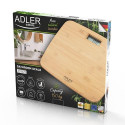 Adler AD 8173 personal scale Square Bamboo Electronic personal scale