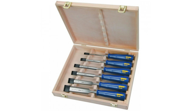 IRWIN WOOD CHISEL BLUE-CHIP SET 6pcs 6,10,13,19,25,32mm TYPE M444