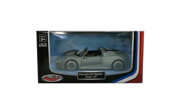 MSZ metallist mudelauto Porsche 918 Spyder, skaala 1:41