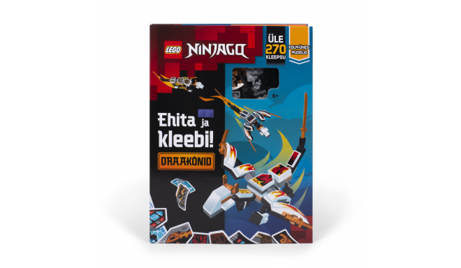 LEGO NINJAGO Книжка с наклейками "Собирай и наклеивай: Ninjago Драконы" (на эст. языке)