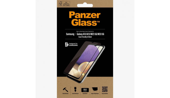 PanzerGlass - Samsung, Galaxy A13/M23 5G/M33 5G, Glass, Black, Case Friendly