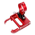 Bike holder for mobile phone GUB G30 Aluminium red