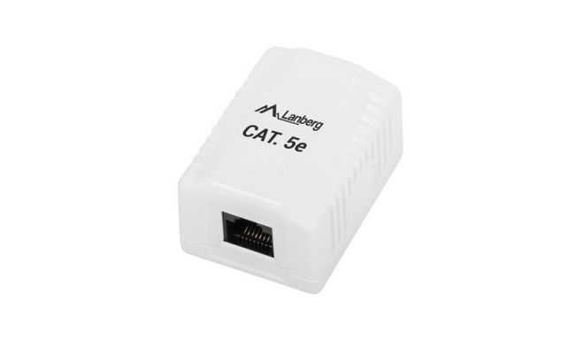 Lanberg OU5-0001-W outlet box RJ-45 White