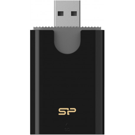 Silicon Power mälukaardilugeja Combo USB 3.2, must (avatud pakend)