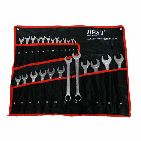 COMBINATION WRENCH 25 pcs. /SILVER 6-32mm...