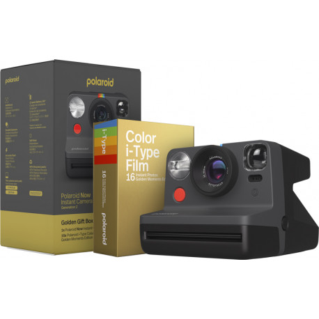 Polaroid Now Gen 2 Everything Box Golden Moments Edition, Black (open ...