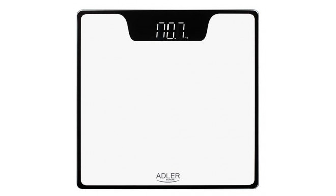 Adler AD 8174W personal scale Rectangle White Electronic personal scale