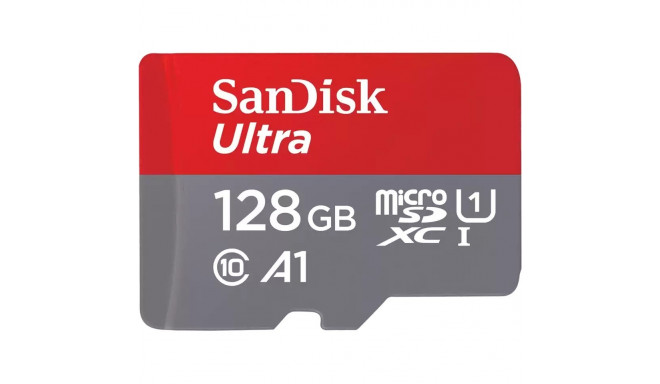 SanDisk mälukaart microSDXC 128GB Ultra 140MB/s +  adapter