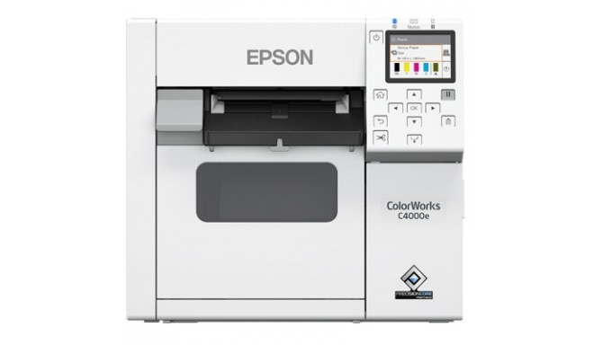 "Epson CW-C4000e (mk) Desktop-Farbetikettendrucker mit mattschwarzer Tinte"