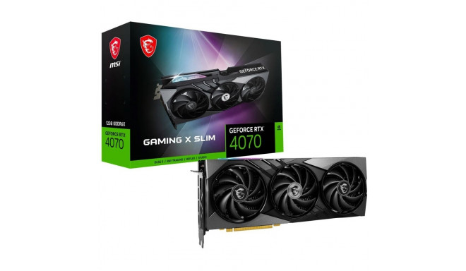 MSI videokaart RTX 4070 12GB Gaming X Slim GDDR6X 3Fan