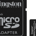 256GB Kingston Canvas Select Plus MicroSDXC 100MB/s +Adapter