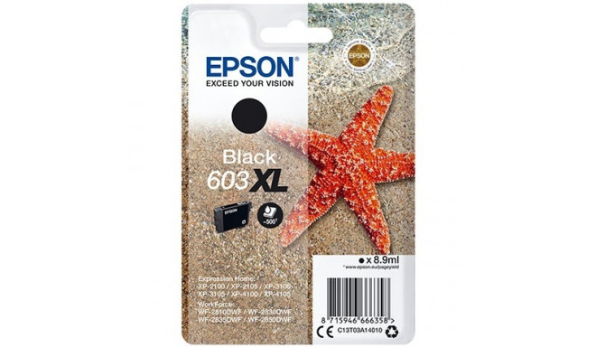 "Epson Tinte 603XL C13T03A14010 Schwarz bis zu 500 Seiten"