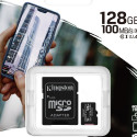 128GB Kingston Canvas Select Plus MicroSDXC 100MB/s +Adapter