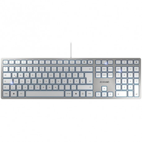 "Cherry Keyboard KC 6000 Slim [DE] silver/white"