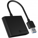 CardReader USB3.0 CF/SD/MicroSD ICY BOX Hostanschluss passiv Black