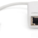 "Digitus USB-C > Gigabit LAN (ST-BU) Adapter Weiß"