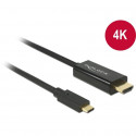"DeLock HDMI > USB-C (ST-ST) 2m Adapterkabel 4K 30Hz Schwarz"