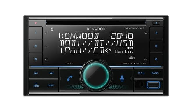 Kenwood DPX-7200DAB car media receiver Black 50 W Bluetooth