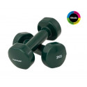 Tunturi Vinyl Dumbbells 2.0kg, Green, Pair