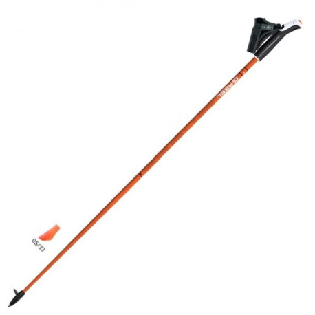 Gabel X-1.35 Nordic Walking fixed-length poles, 120cm, Orange