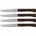 Opinel Table Knives Facette Set of 4  Dark Ash