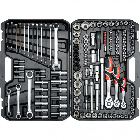 Tööriistakomplekt 1/4" , 1/2" , 3/8" (150 tk.) YT-38811 YATO