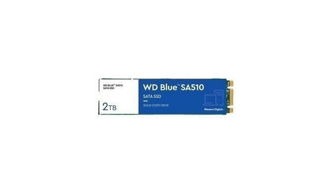 Western Digital SSD||Blue SA510|2TB|SATA 3.0|3D NAND|Write speed 520 MBytes/sec|Read speed 560 MByte