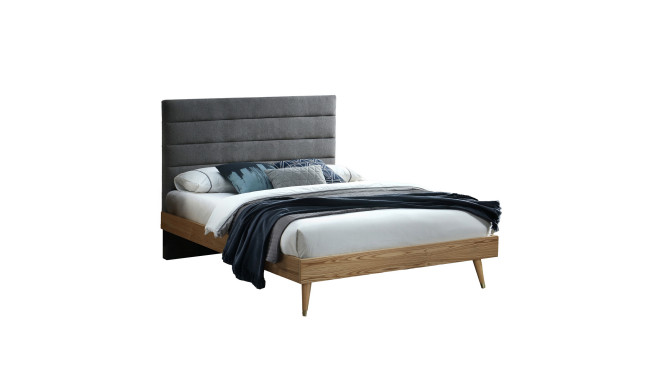 Bed ROMAN with mattress HARMONY DELUX 160x200cm, grey