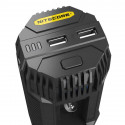 Nitecore V2 Pro auto Lader (AA) met Led indicator + USB lader voor Mobiele telefoons